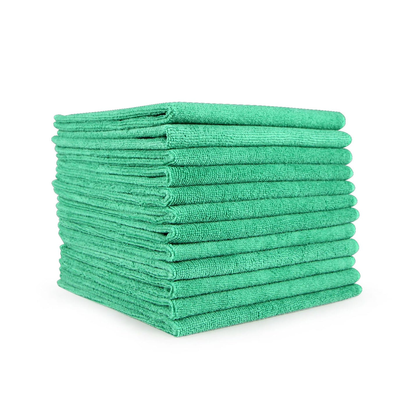 green microfiber cleaning cloths