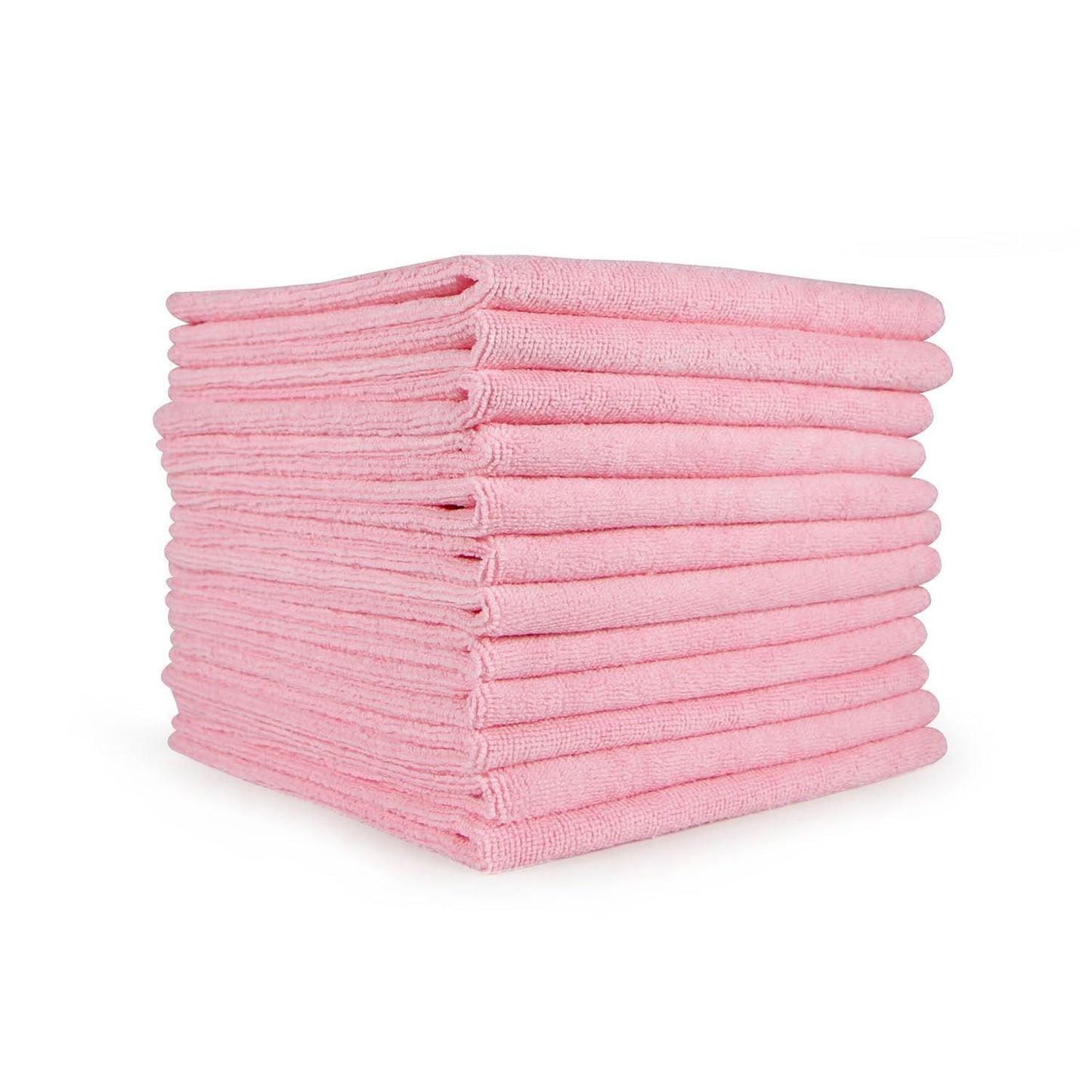 pink microfiber cleaning cloths