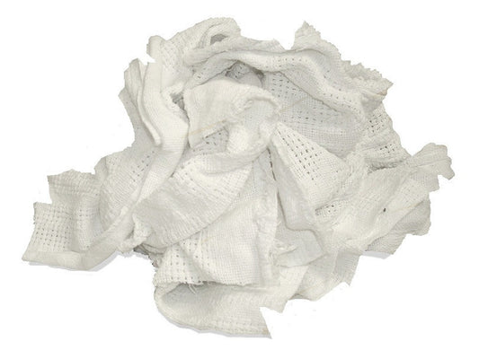 white blanket rags