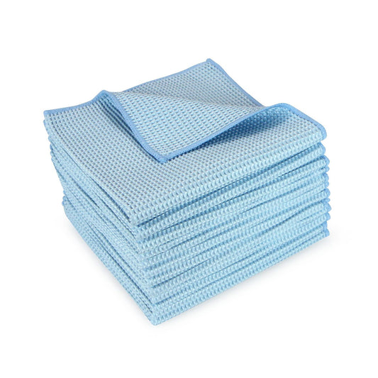 Waffle Weave Towels - Blue